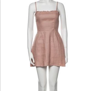 Reformation linen mini dress
